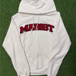 Marist White Champion Pullover Hoodie